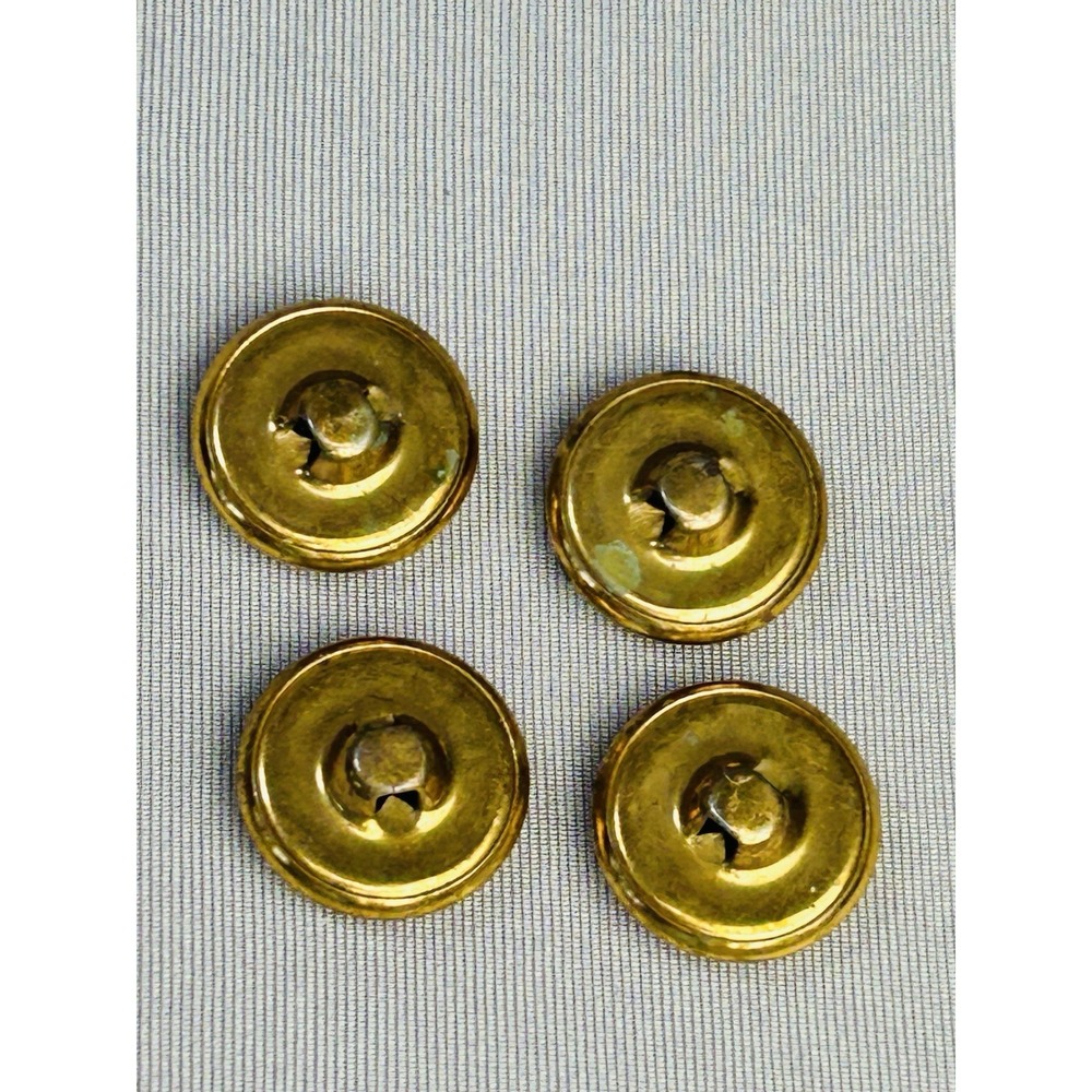 U.S. Navy Military Vintage Small Metal Gold Tone Anchor Buttons Set Of 4 - Picture 9 of 16